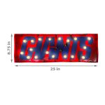 New York Giants Lighted Recycled Metal Street Sign NFL 8 New York Giants Lighted Recycled Metal Street Sign NFL