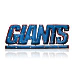 New York Giants Lighted Recycled Metal Wordmark Logo Sign