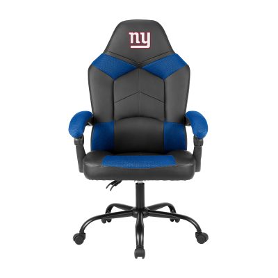 New York Giants Oversized Gaming Office Chair with Storage Pouch