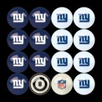New York Giants Regulation Billiard Ball Set with Numbers