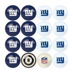 New York Giants Regulation Billiard Ball Set with Numbers