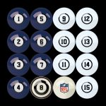New York Giants Regulation Billiard Ball Set with Numbers