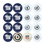 New York Giants Regulation Billiard Ball Set with Numbers