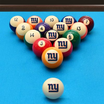 New York Giants Retro Polyester Billiard Ball Set Officially Licensed