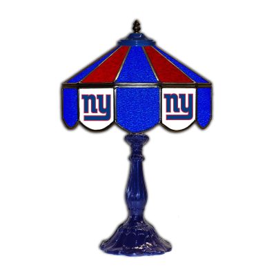 New York Giants Tiffany Style 21 inch Glass Table Lamp