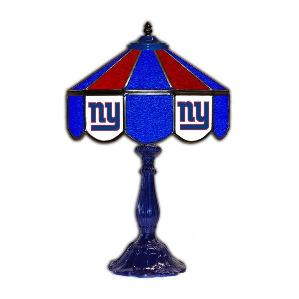 New York Giants Tiffany Style 21 inch Glass Table Lamp