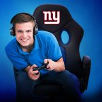 New York Giants Vision Swivel Ergonomic Mesh Game Chair