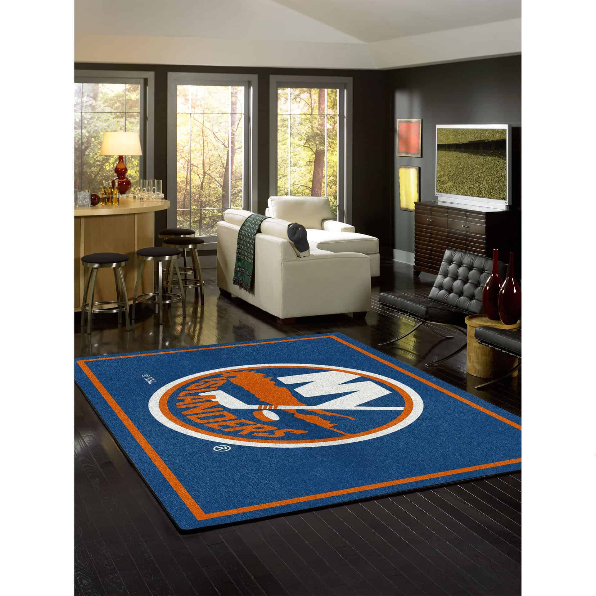 New York Islanders 8x11 Spirit Rug 1 New York Islanders 8x11 Spirit Rug