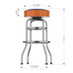 New York Islanders Chrome Bar Stool 11 New York Islanders Chrome Bar Stool