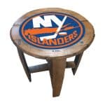 New York Islanders Oak Barrel Table 4 New York Islanders Oak Barrel Table