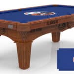 New York Islanders Pool Table with Chardonnay Finish and Tapered Leg 11 New York Islanders Pool Table with Chardonnay Finish and Tapered Leg