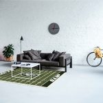 New York Jets 4x6 Football Field Area Rug