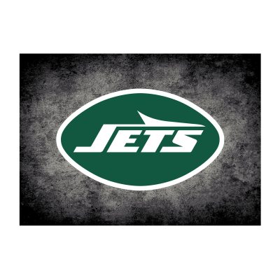 New York Jets 6x8 Distressed Area Rug NFL Licensed