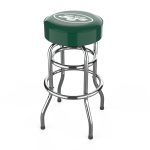 New York Jets Chrome Logo Commercial Grade Bar Stool