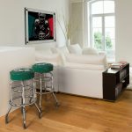 New York Jets Chrome Logo Commercial Grade Bar Stool
