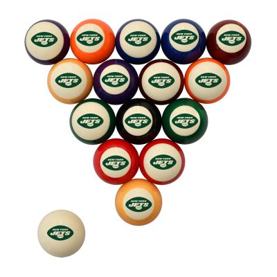 New York Jets Polyester Retro Billiard Ball Set Licensed NFL