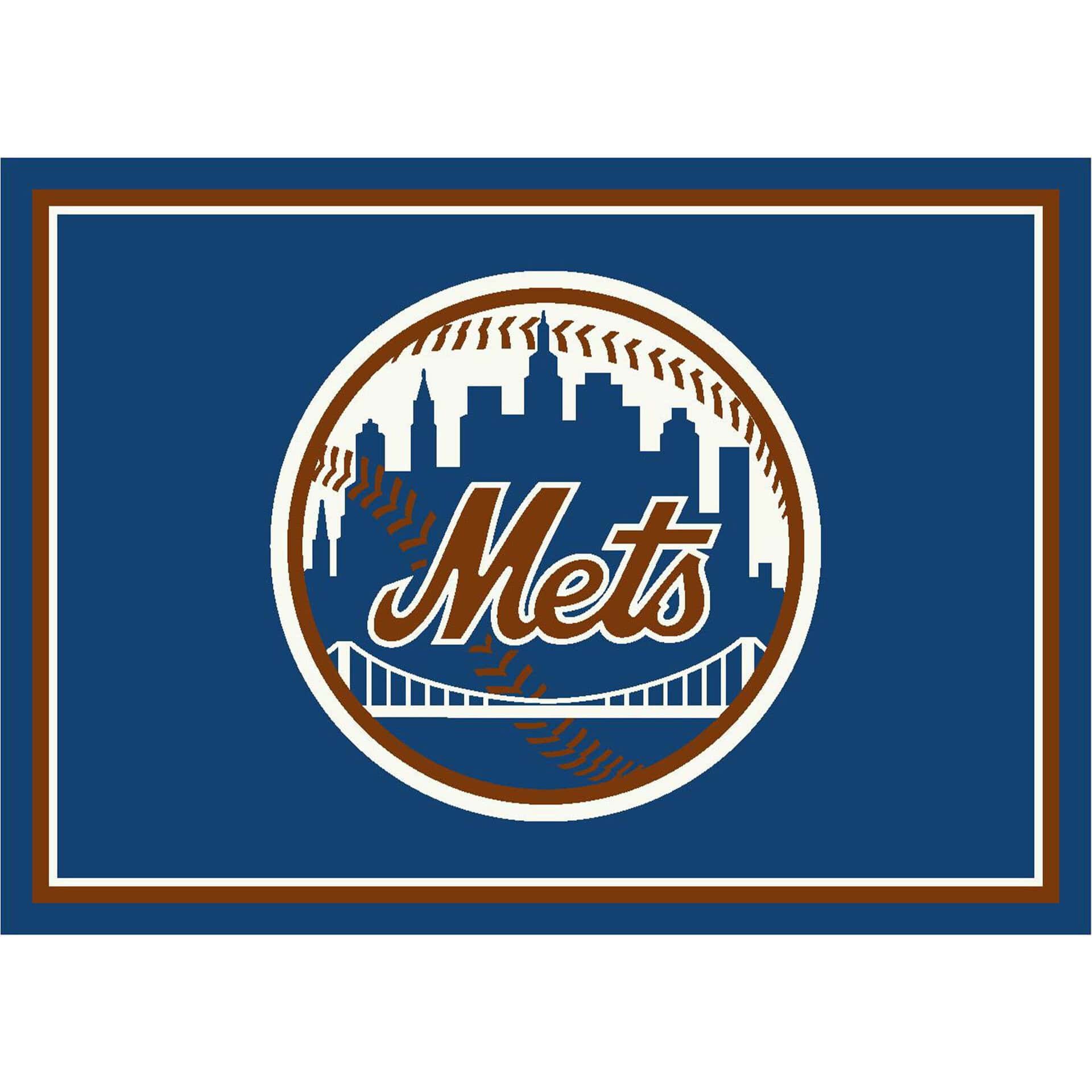 New York Mets 4x6 Spirit Rug Officially Licensed MLB 2 New York Mets 4x6 Spirit Rug Officially Licensed MLB - Image 2