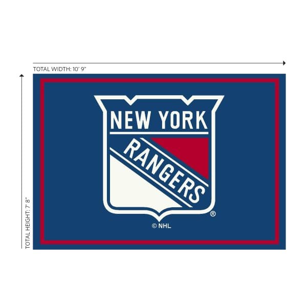 New York Rangers 8x11 Spirit Rug 1