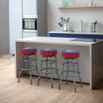 New York Rangers Chrome Bar Stool 12 New York Rangers Chrome Bar Stool