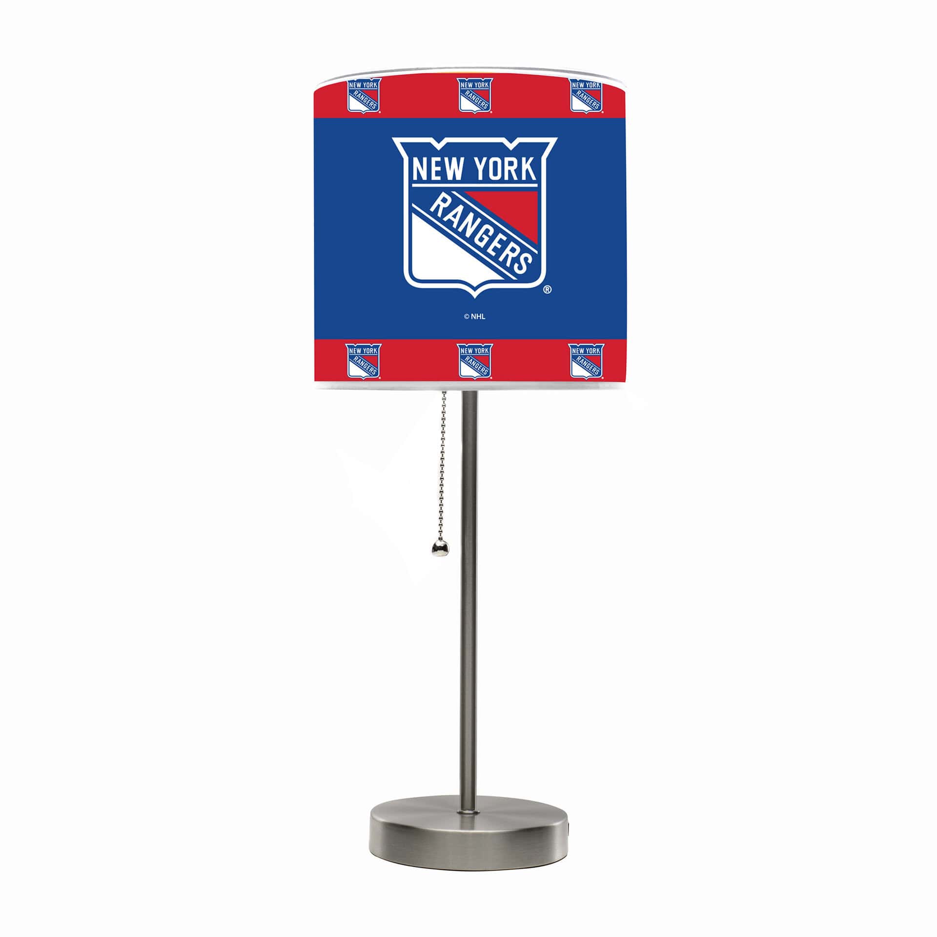 New York Rangers Chrome Lamp 2 New York Rangers Chrome Lamp - Image 2