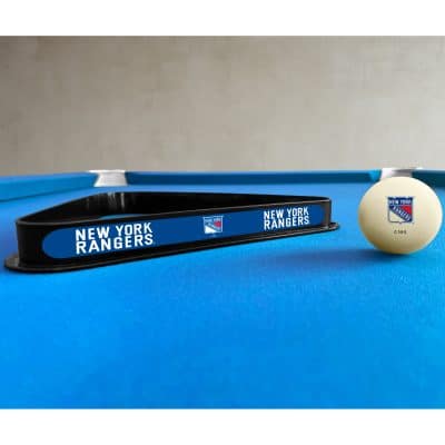 New York Rangers Cue Ball & Ball Rack