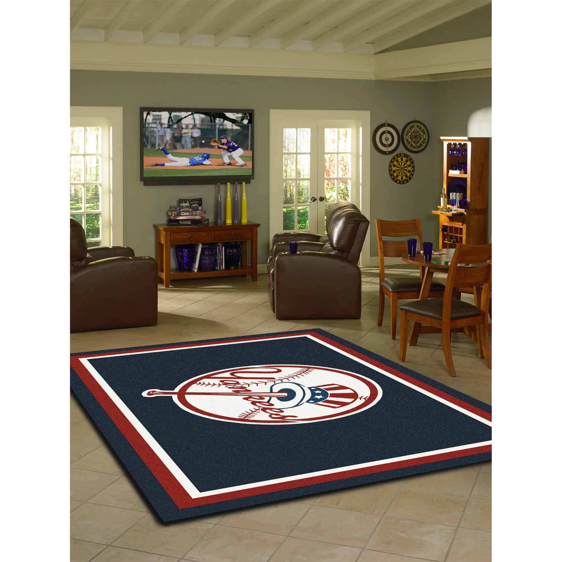 New York Yankees 8x11 Spirit Rug Officially Licensed MLB 2 New York Yankees 8x11 Spirit Rug Officially Licensed MLB - Image 2
