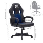 New York Yankees Vision Game Chair Adjustable Swivel 6 New York Yankees Vision Game Chair Adjustable Swivel