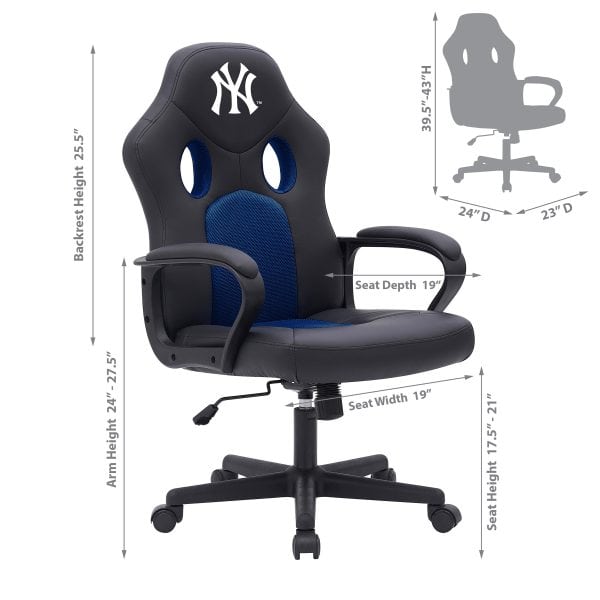 New York Yankees Vision Game Chair Adjustable Swivel 2