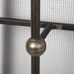 Newcomb 7x53.5 Gold/Black Metal Meshed Rectangular Wall Sconce