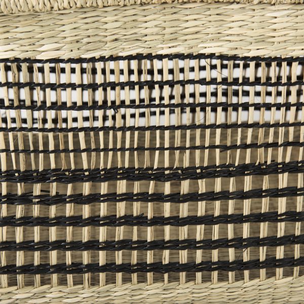 Nia 18.5L x 13.4W x 14.6H Set of 2 Light Brown Seagrass Rectangular Basket with Handles 5