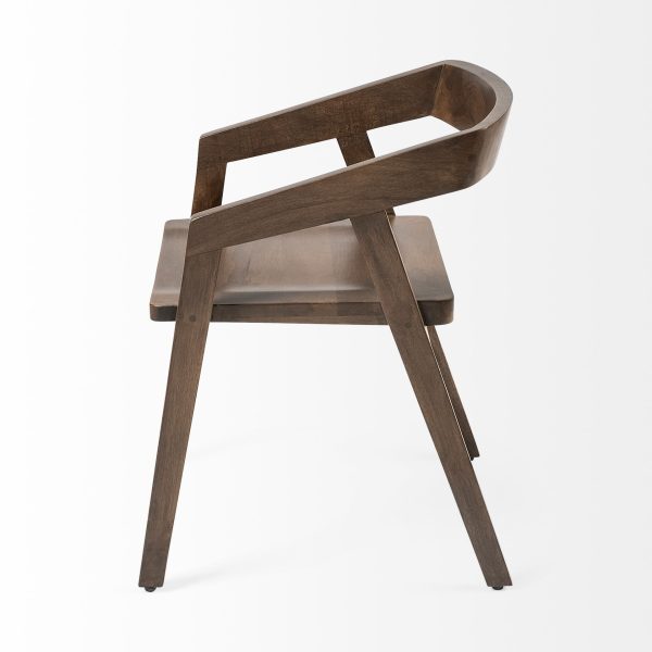 Nicholas I Onyx Brown Solid Wood Dining Chair 5