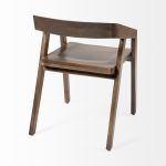 Nicholas I Onyx Brown Solid Wood Dining Chair