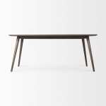Nicholas II 72x39 Brown Solid Wood Top Metal/Wood Leg Dining Table