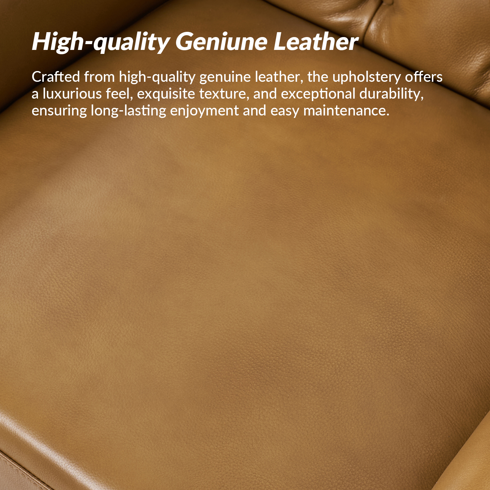 Nicole Camel Leather Tufted Wingback Accent Chair 3 Nicole Camel Leather Tufted Wingback Accent Chair - Image 3