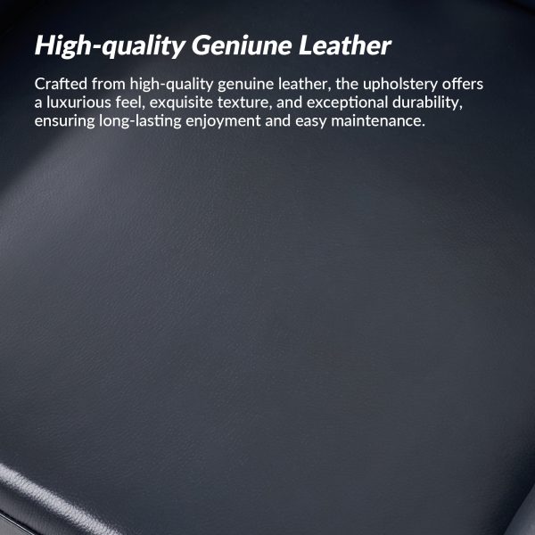 Nicole Genuine Leather Tufted Wingback Accent Chair 2