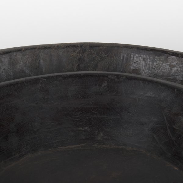 Nikita Set of 2 Large Black Brown Reclaimed Wood Bowls 4