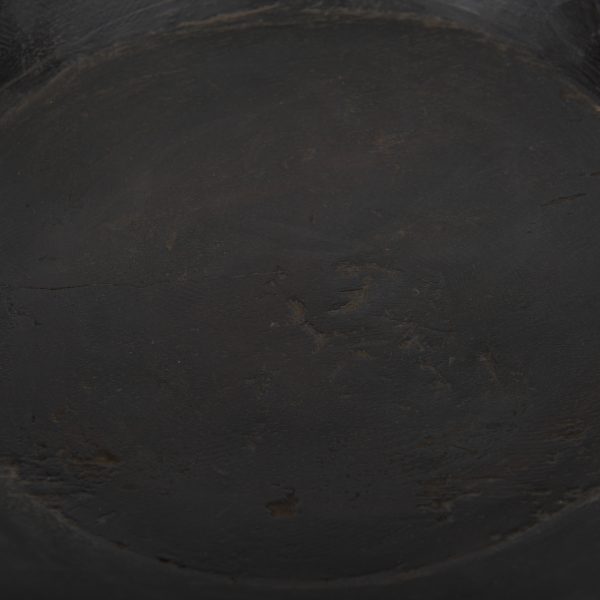 Nikita Set of 2 Large Black Brown Reclaimed Wood Bowls 6