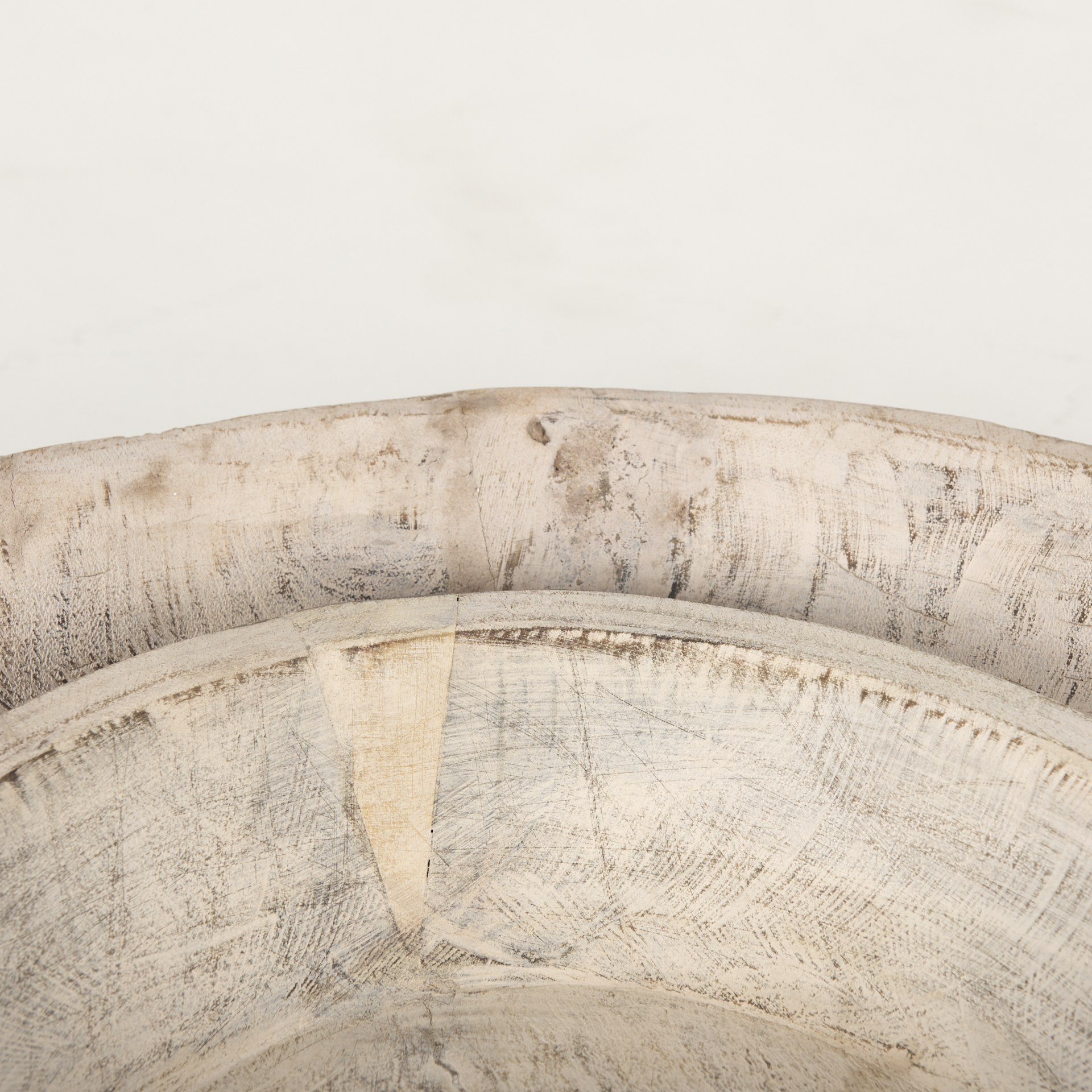 Nikita Set of 2 Large Light-Wash Reclaimed Wood Bowls 8 Nikita Set of 2 Large Light-Wash Reclaimed Wood Bowls - Image 8