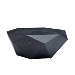 Nikolaus Black Geometric Fully Assembled Modern Coffee Table