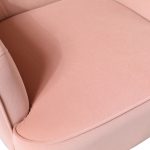 Nora Pink Velvet Mid-Century Modern Accent Chair 10 Nora Pink Velvet Mid-Century Modern Accent Chair