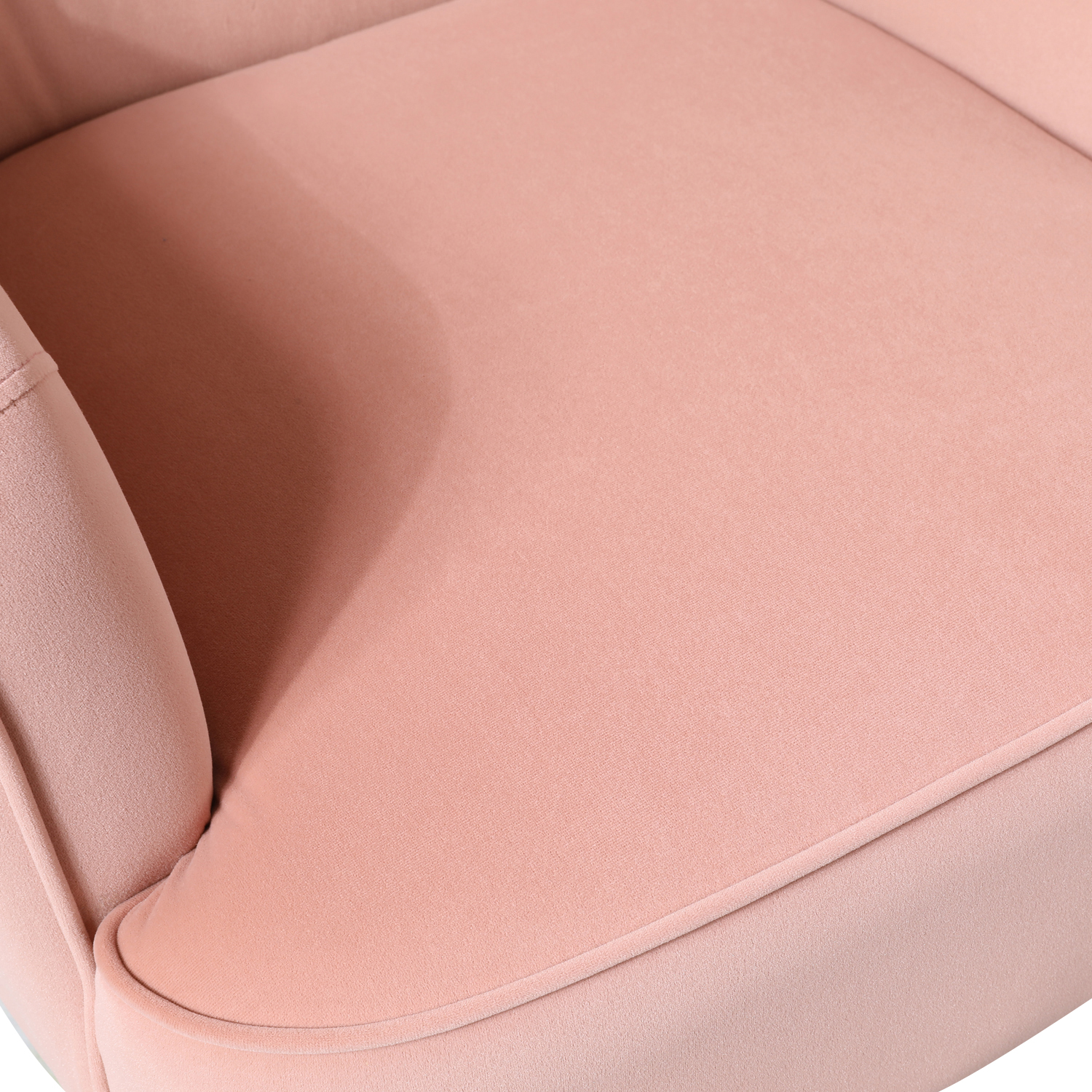 Nora Pink Velvet Mid-Century Modern Accent Chair 5 Nora Pink Velvet Mid-Century Modern Accent Chair - Image 5