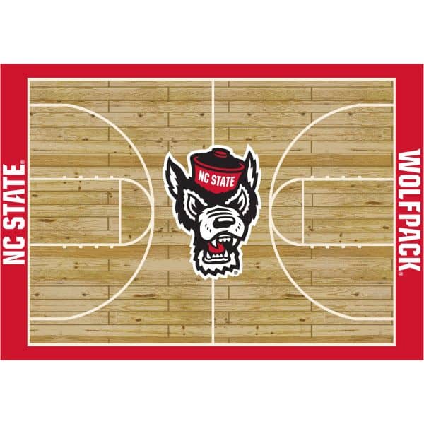 North Carolina State 6x8 Courtside Rug 1