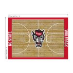 North Carolina State 6x8 Courtside Rug 4 North Carolina State 6x8 Courtside Rug