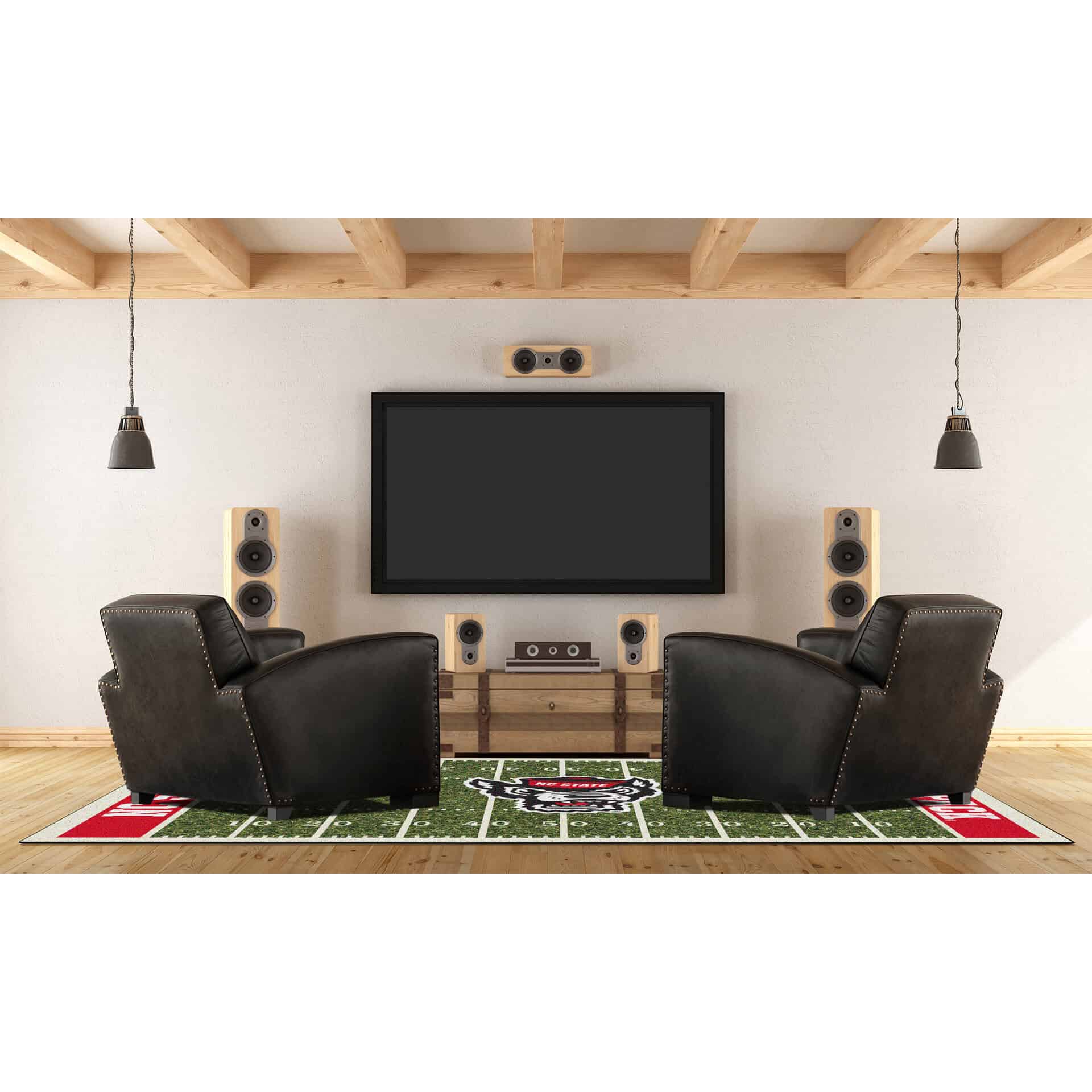 North Carolina State 6x8 Homefield Rug 2 North Carolina State 6x8 Homefield Rug - Image 2