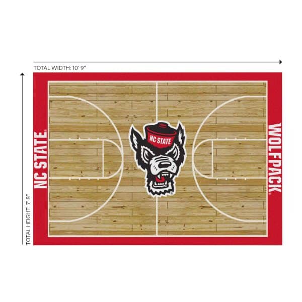 North Carolina State 8x11 Courtside Rug 1