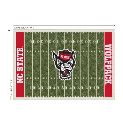 North Carolina State 8x11 Homefield Rug
