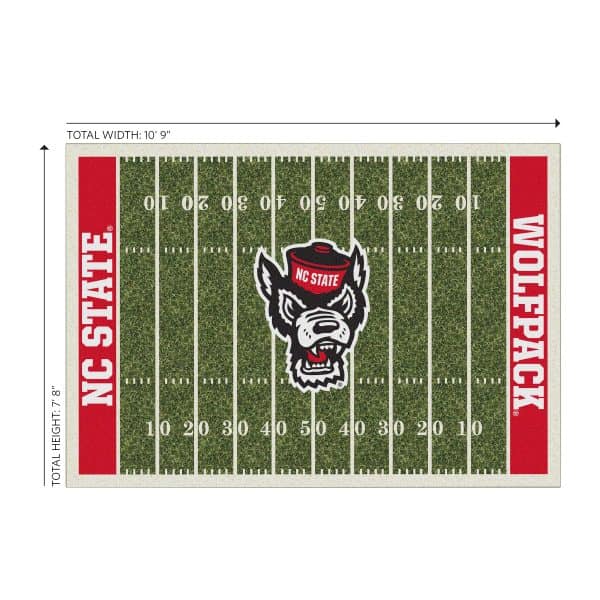 North Carolina State 8x11 Homefield Rug