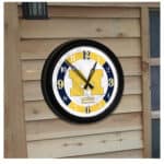 Brigham Young University 14-Inch Indoor/Outdoor LED Wall Clock in Black