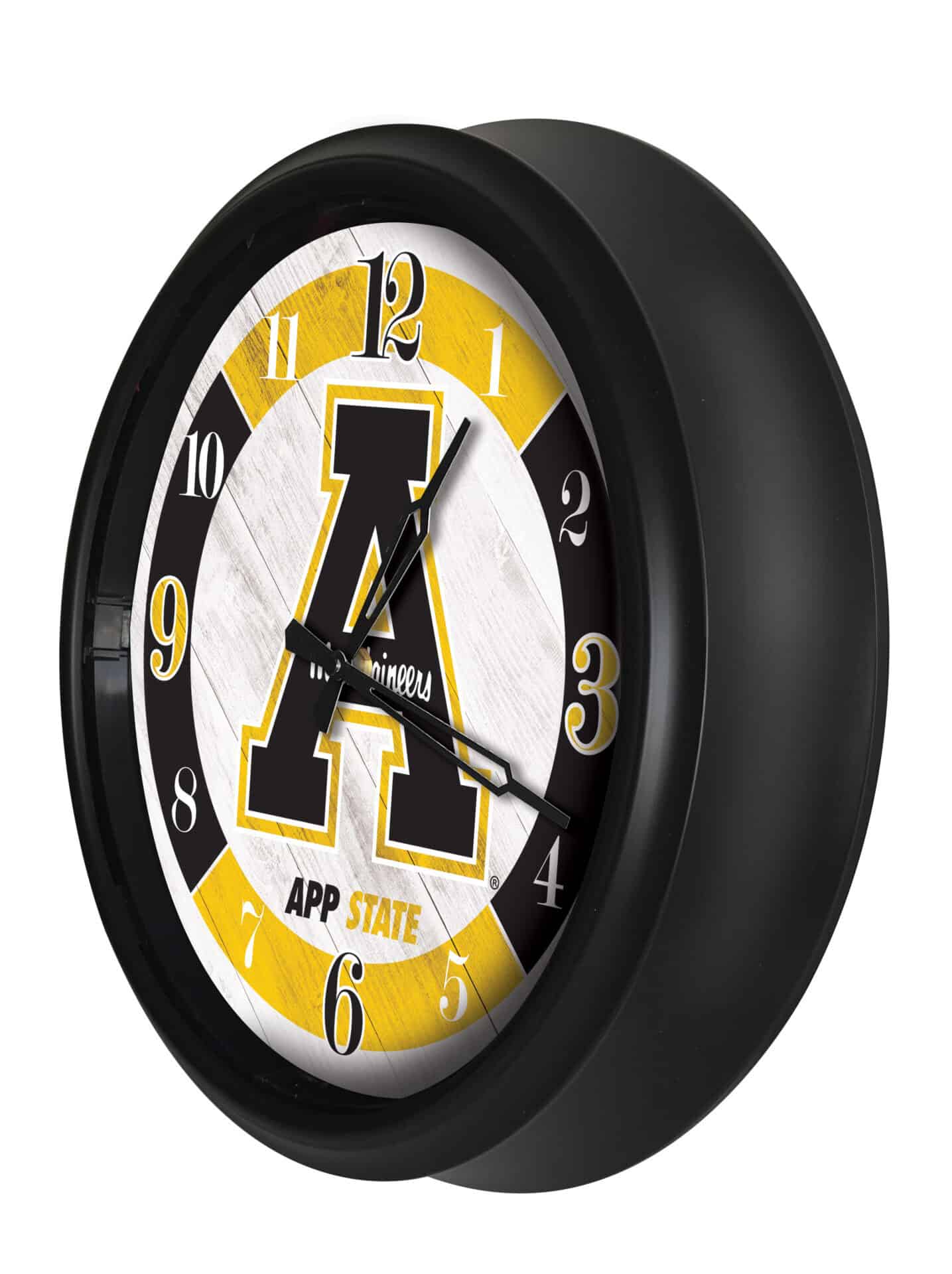 Appalachian State University 14-Inch Indoor/Outdoor LED Wall Clock in Black 2 Appalachian State University 14-Inch Indoor/Outdoor LED Wall Clock in Black - Image 2