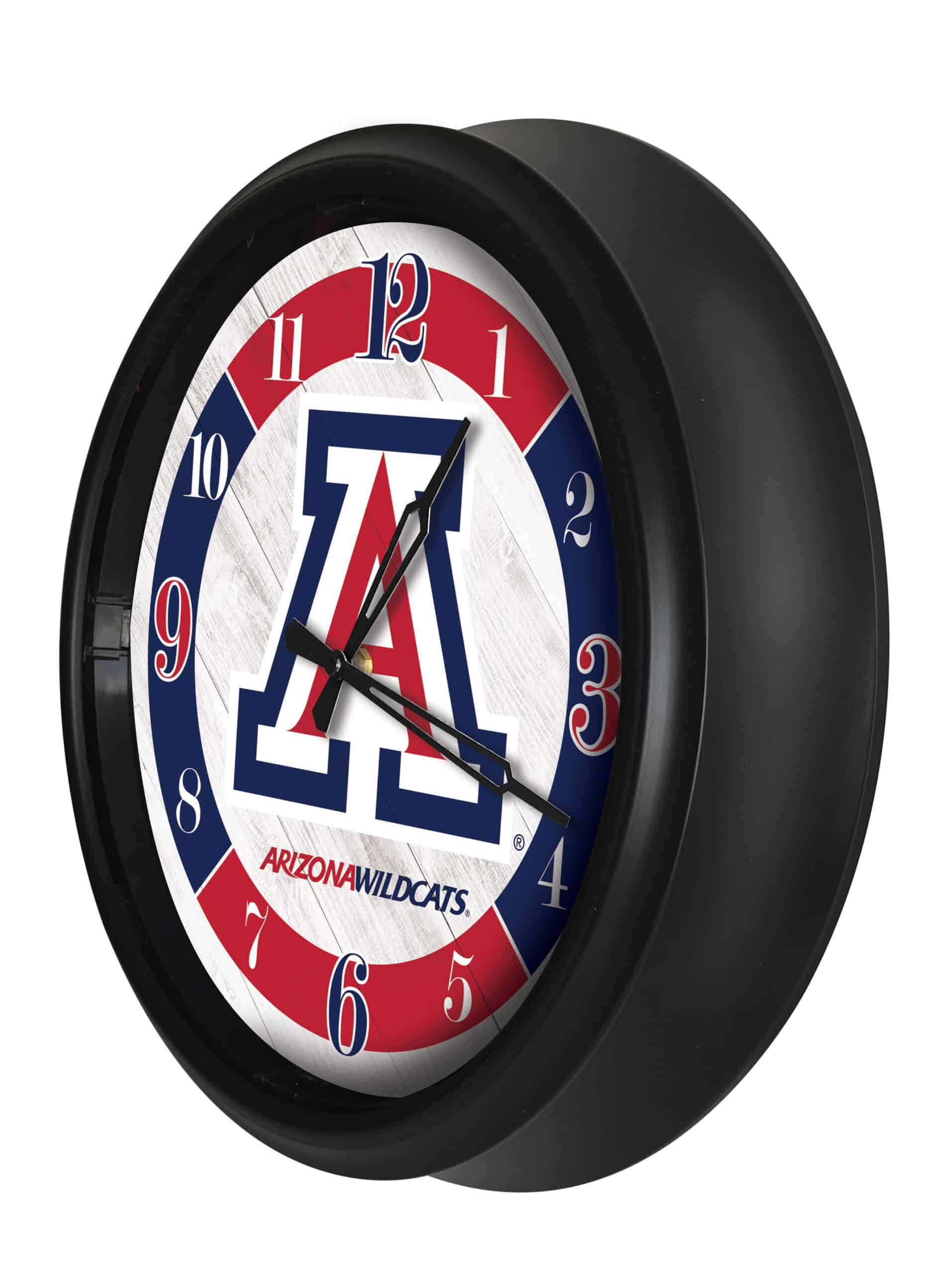 University of Arizona 14-Inch Indoor/Outdoor LED Wall Clock in Black 8 University of Arizona 14-Inch Indoor/Outdoor LED Wall Clock in Black
